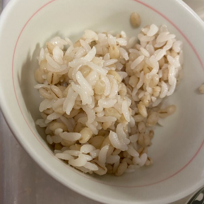 ダイエット 5割 もち麦ご飯 レシピ 作り方 By Rママ 楽天レシピ